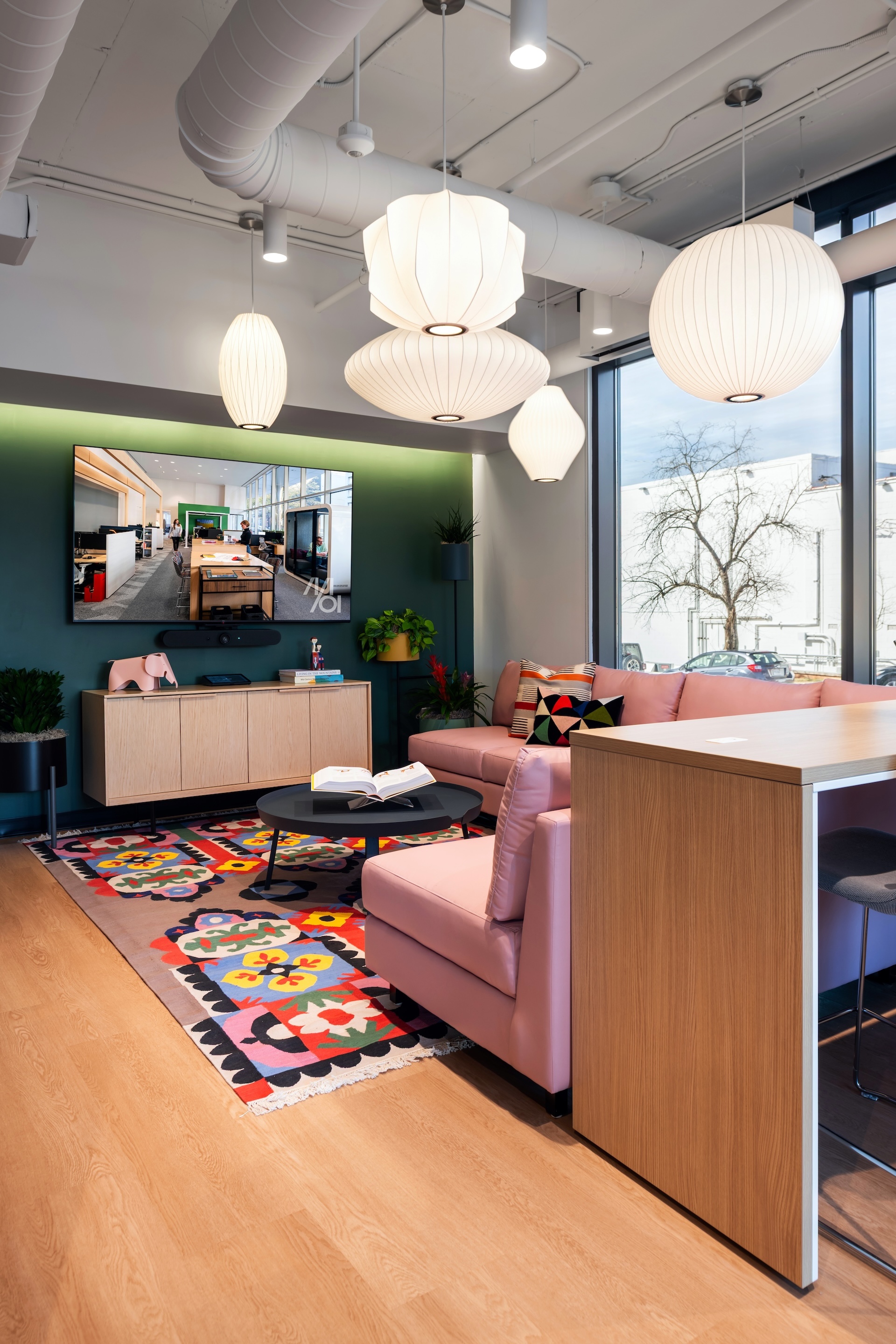 MOI showroom interior entertainment center