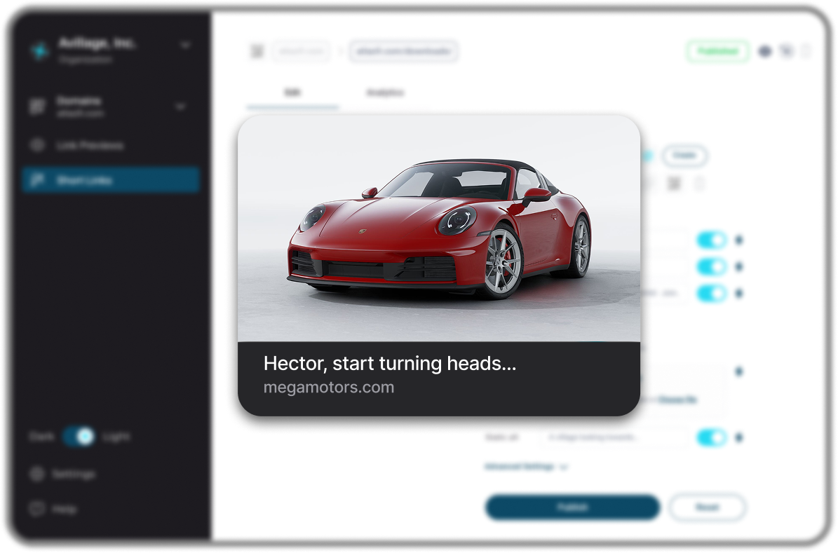 The Extra Special Admin Panel Screen, featuring the view-preview modal.