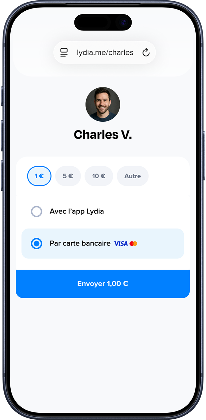 Écran d'application mobile montrant une cagnotte nommée Pot de départ Thibault avec zéro euro collecté.