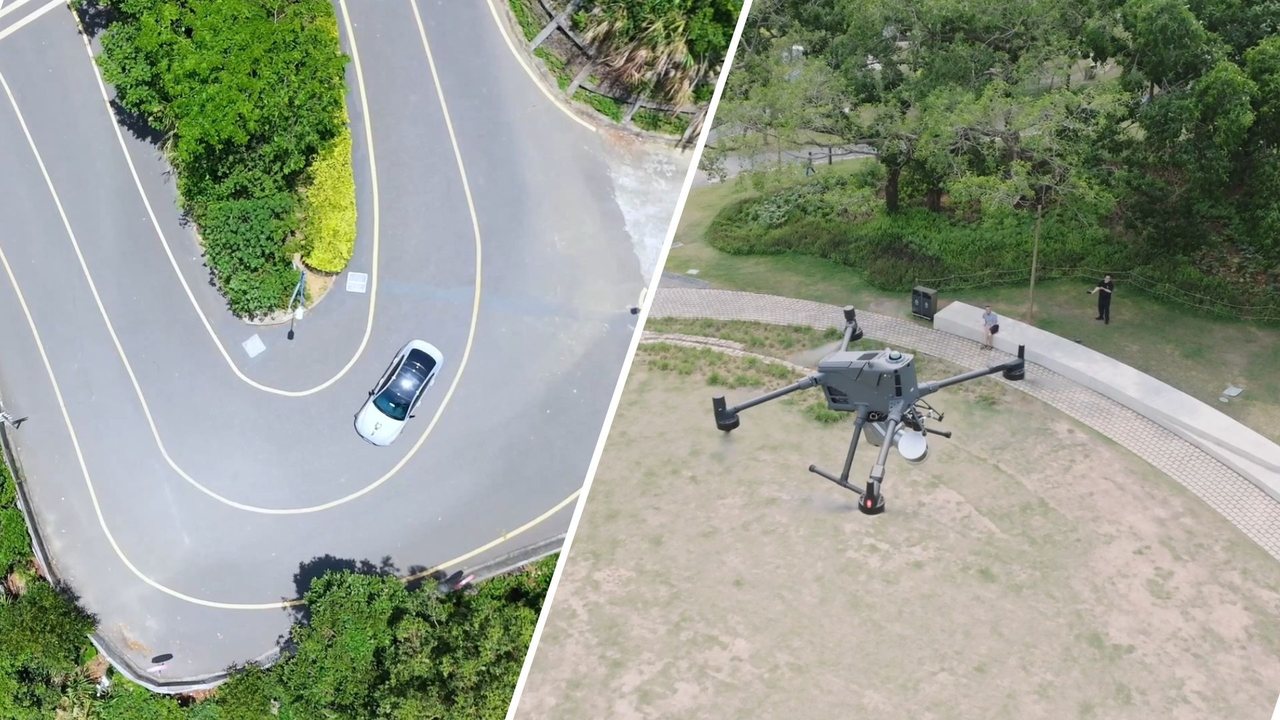 Skenování s FJD Trion T1 z vozidla a z dronu