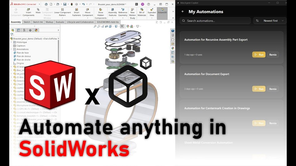 MecAgent Macro AI – automatizace úkolů v SOLIDWORKSu