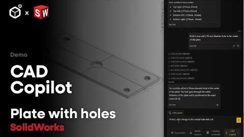 MecAgent CAD Copilot – úpravy modelu z textového zadání