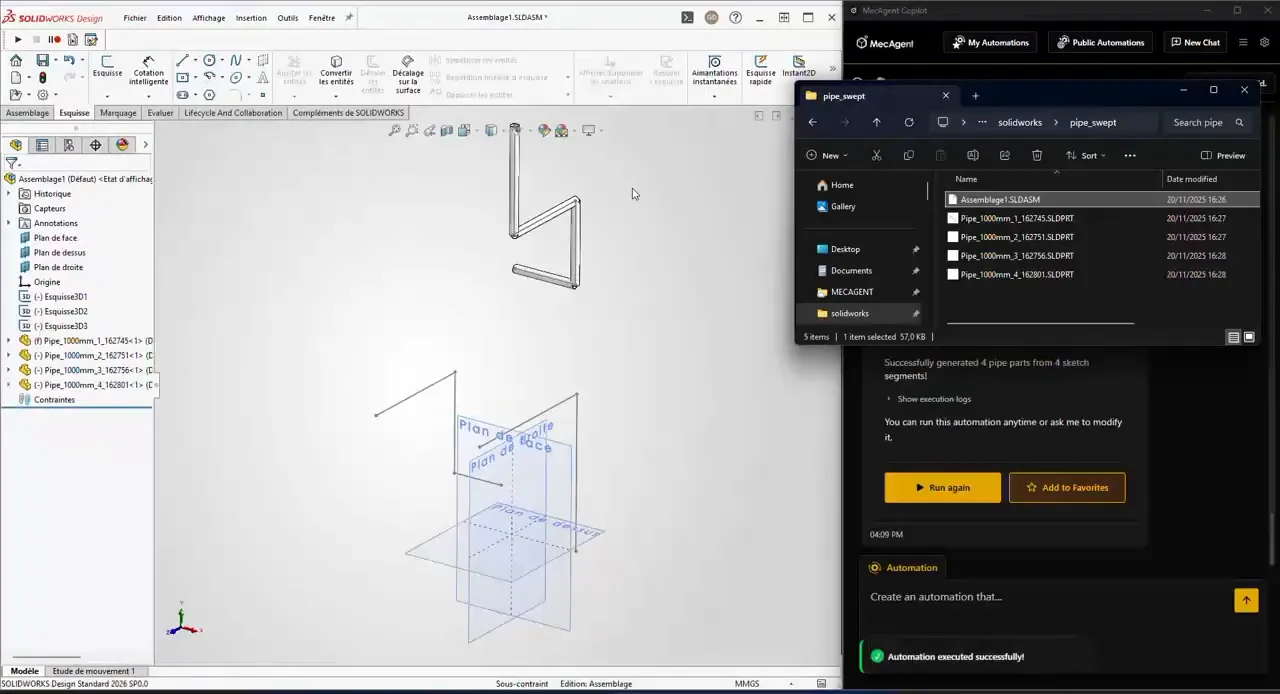 Automatizace konstrukce potrubí v SOLIDWORKSu