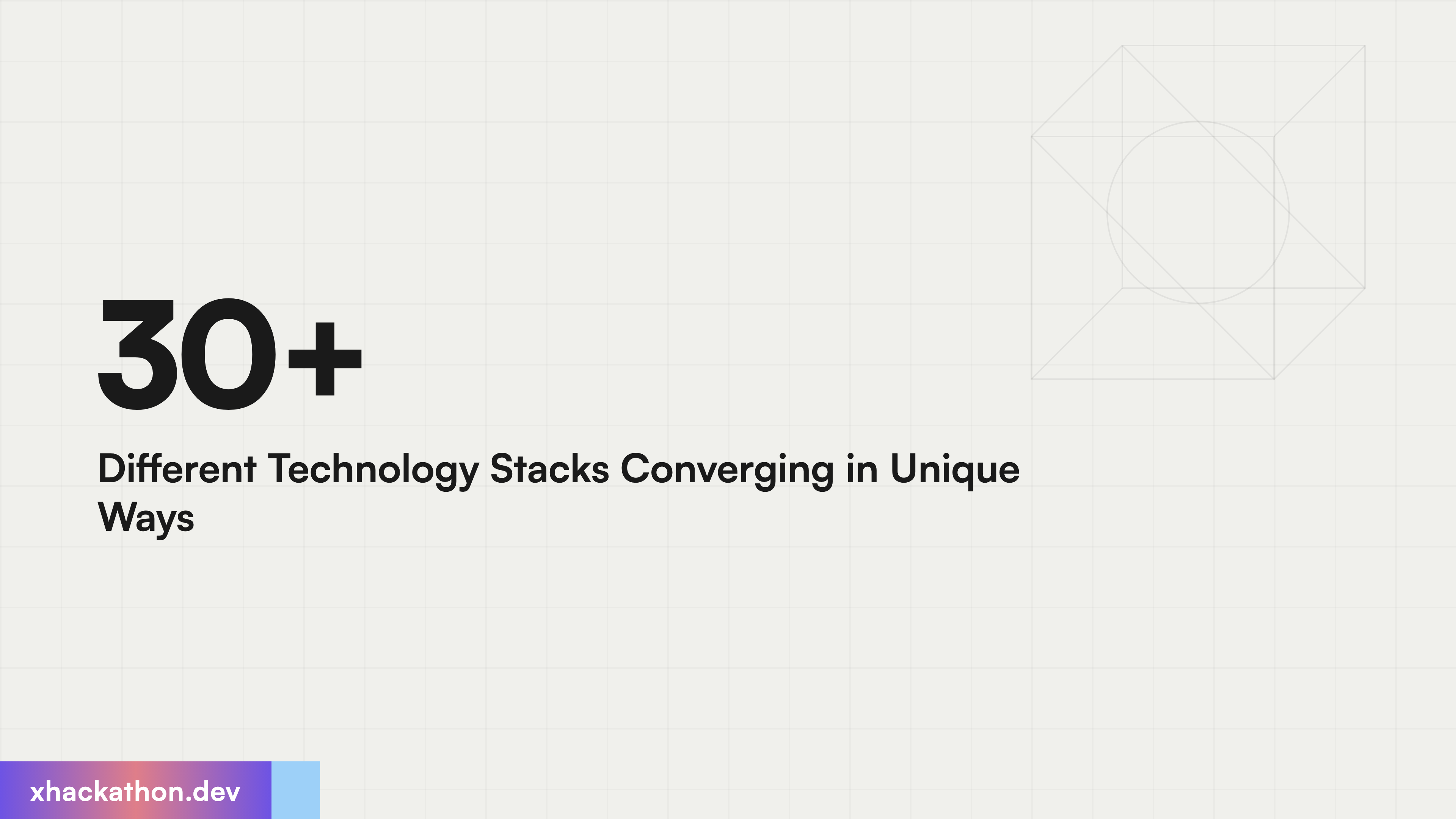 30+ Different Technology Stacks Converging in Unique Ways