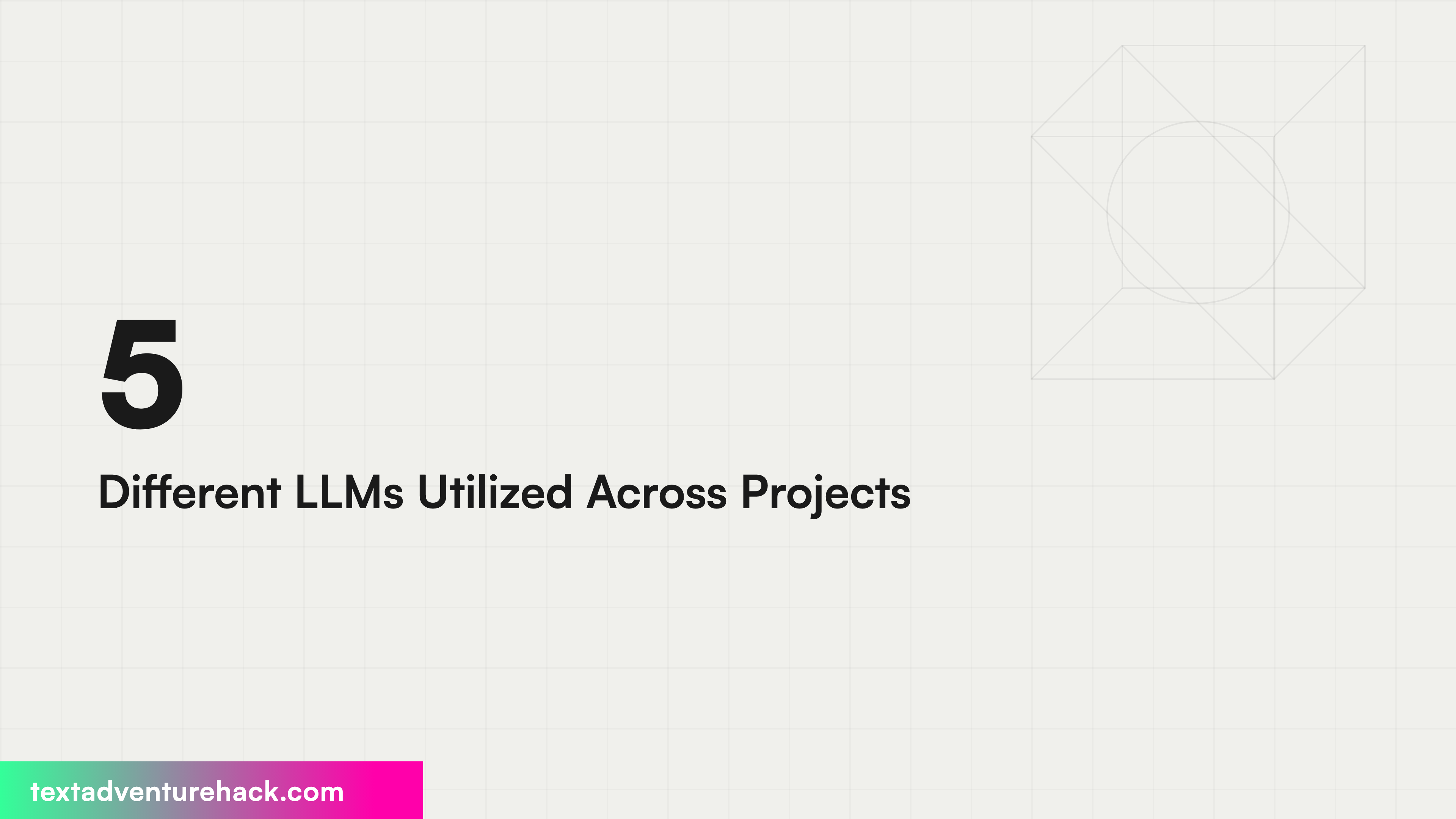 5 Different LLMs Utilized Across Projects