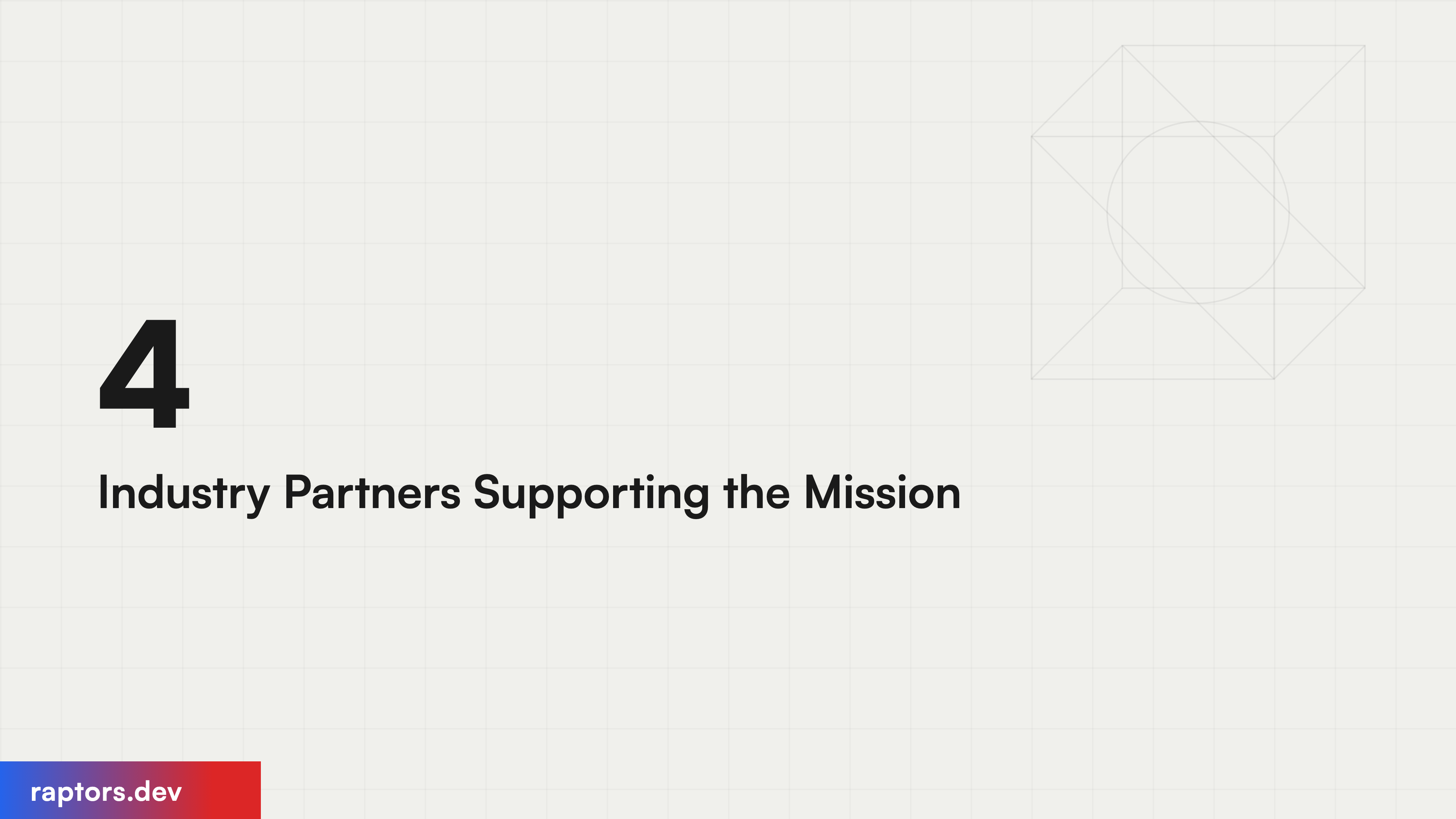 4 Industry Partners Supporting the Mission