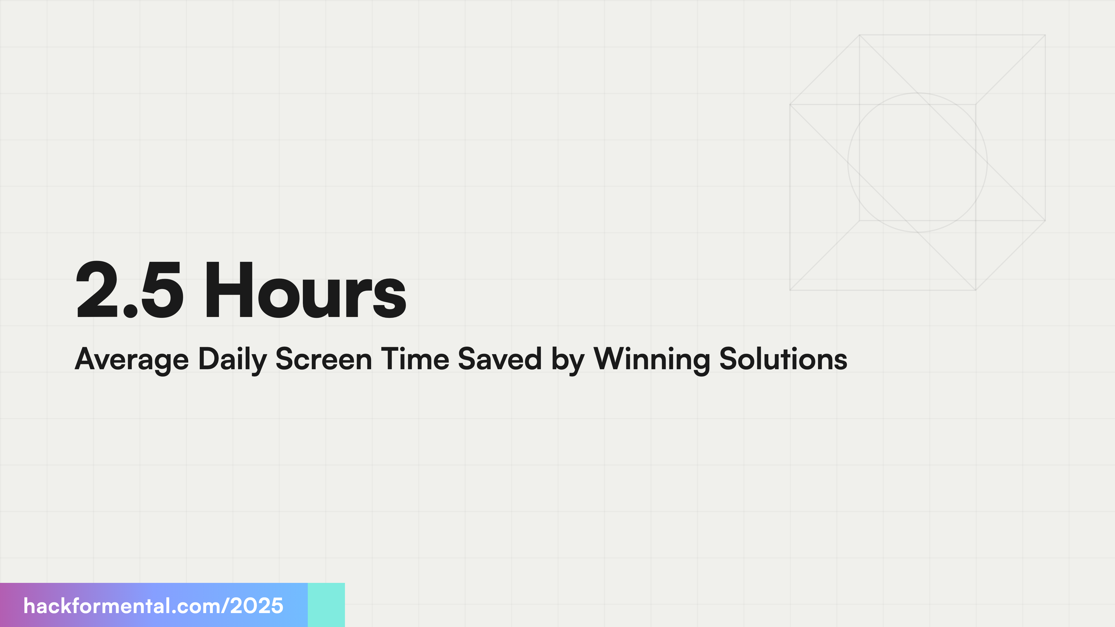 2.5 Hours Average Daily Screen Time Saved by Winning Solutions