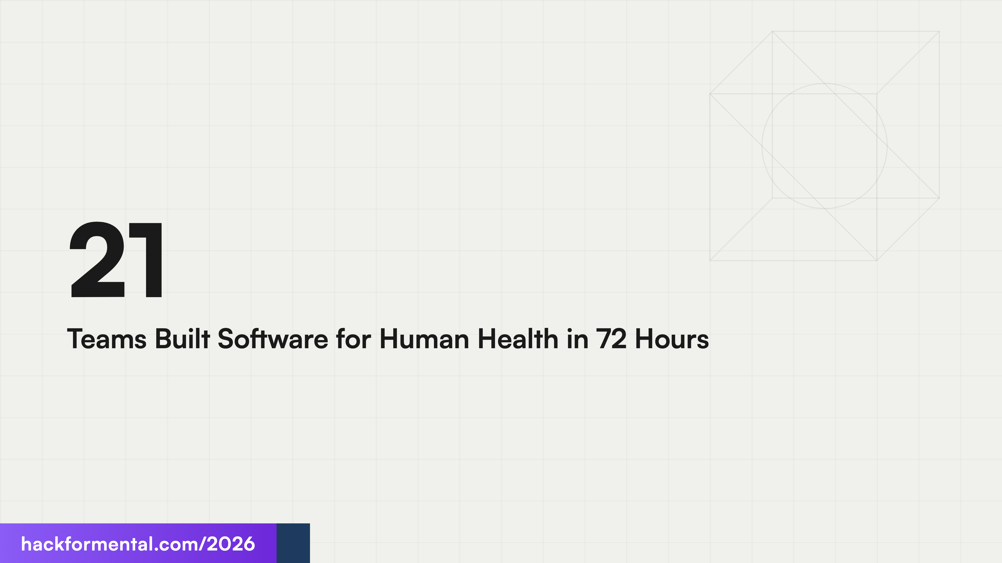 21 Teams Built Software for Human Health in 72 Hours