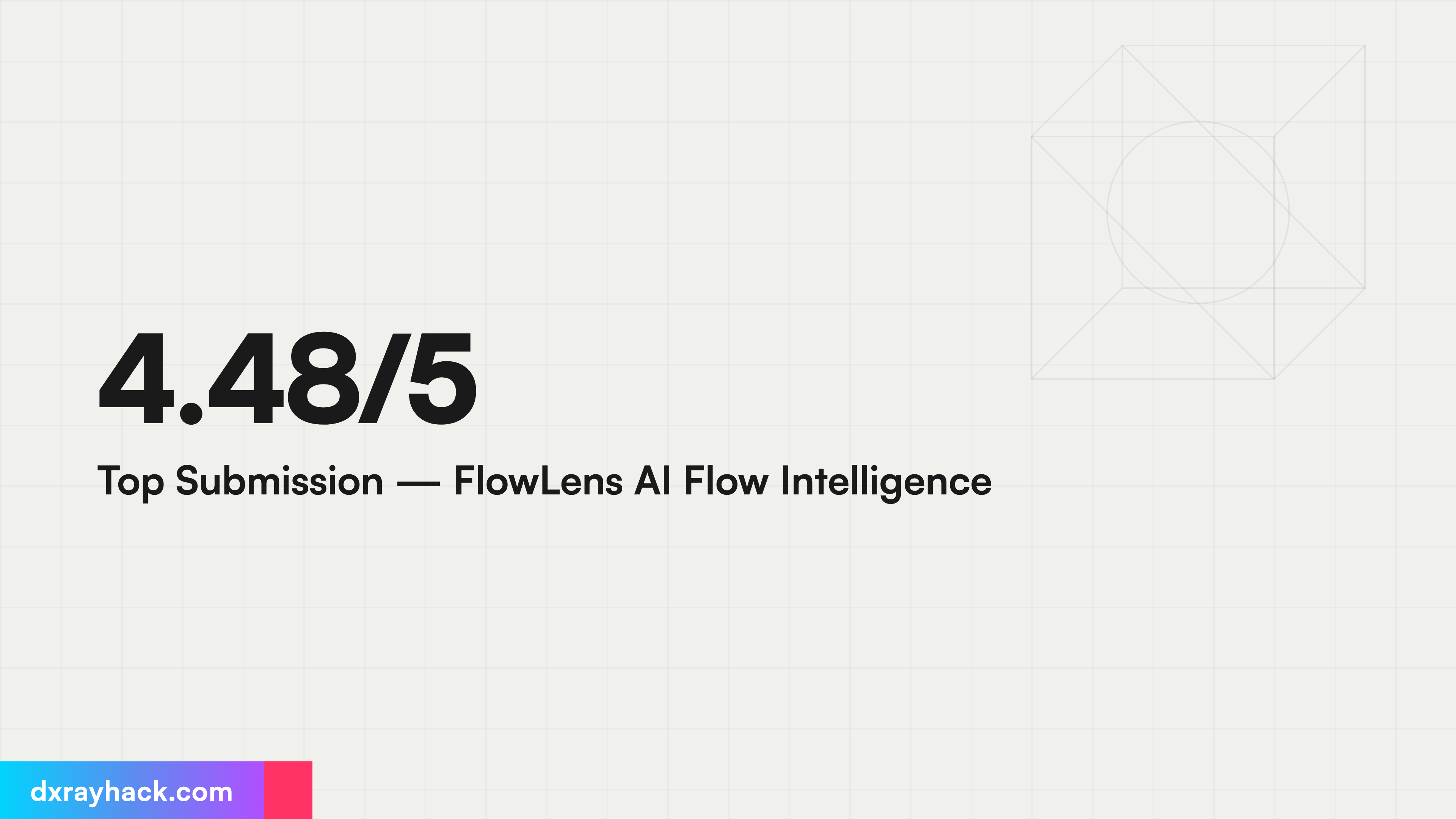 4.48/5 Top Submission — FlowLens AI Flow Intelligence