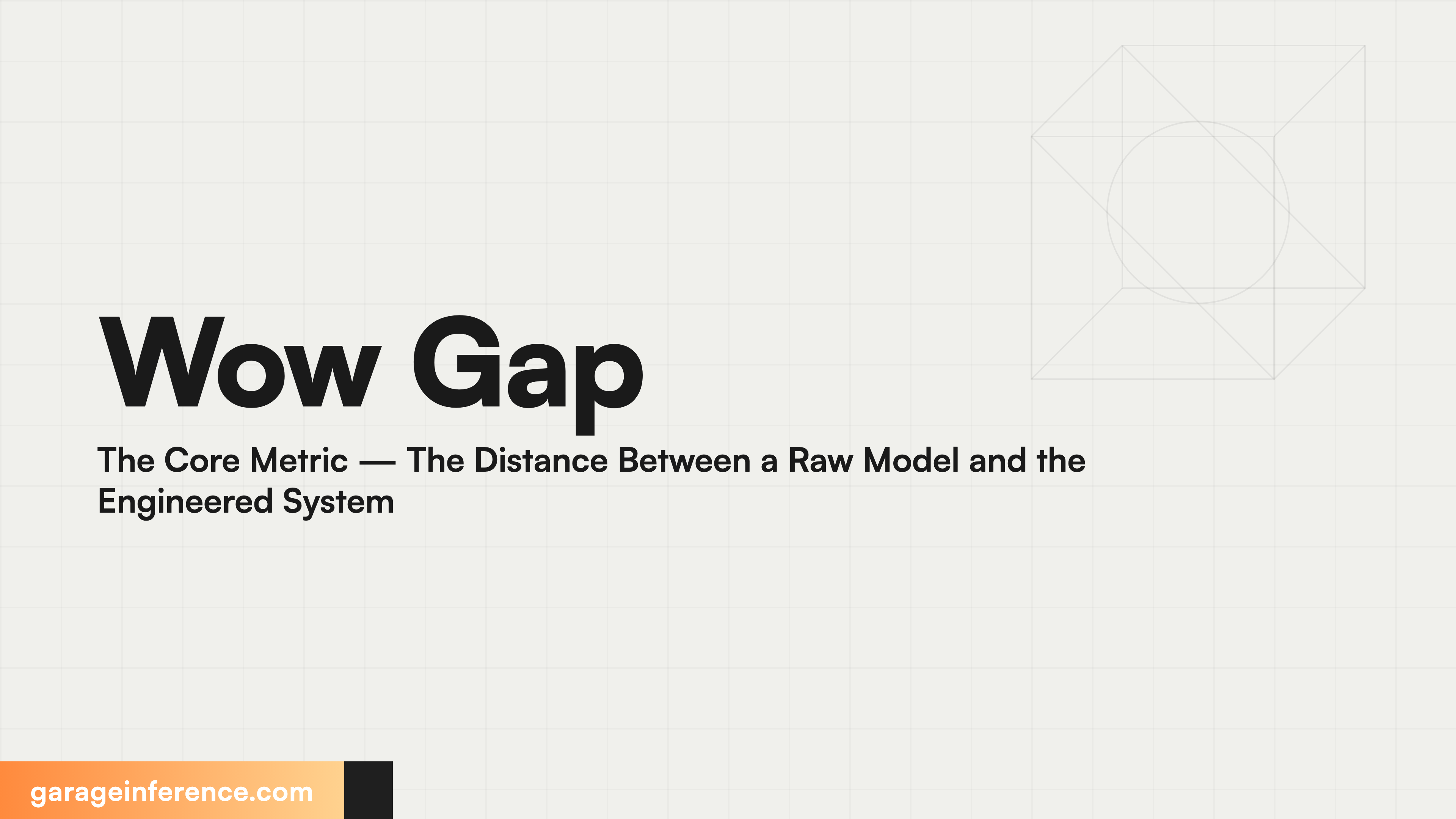 Wow Gap The Core Metric — The Distance Between a Raw Model and the Engineered System