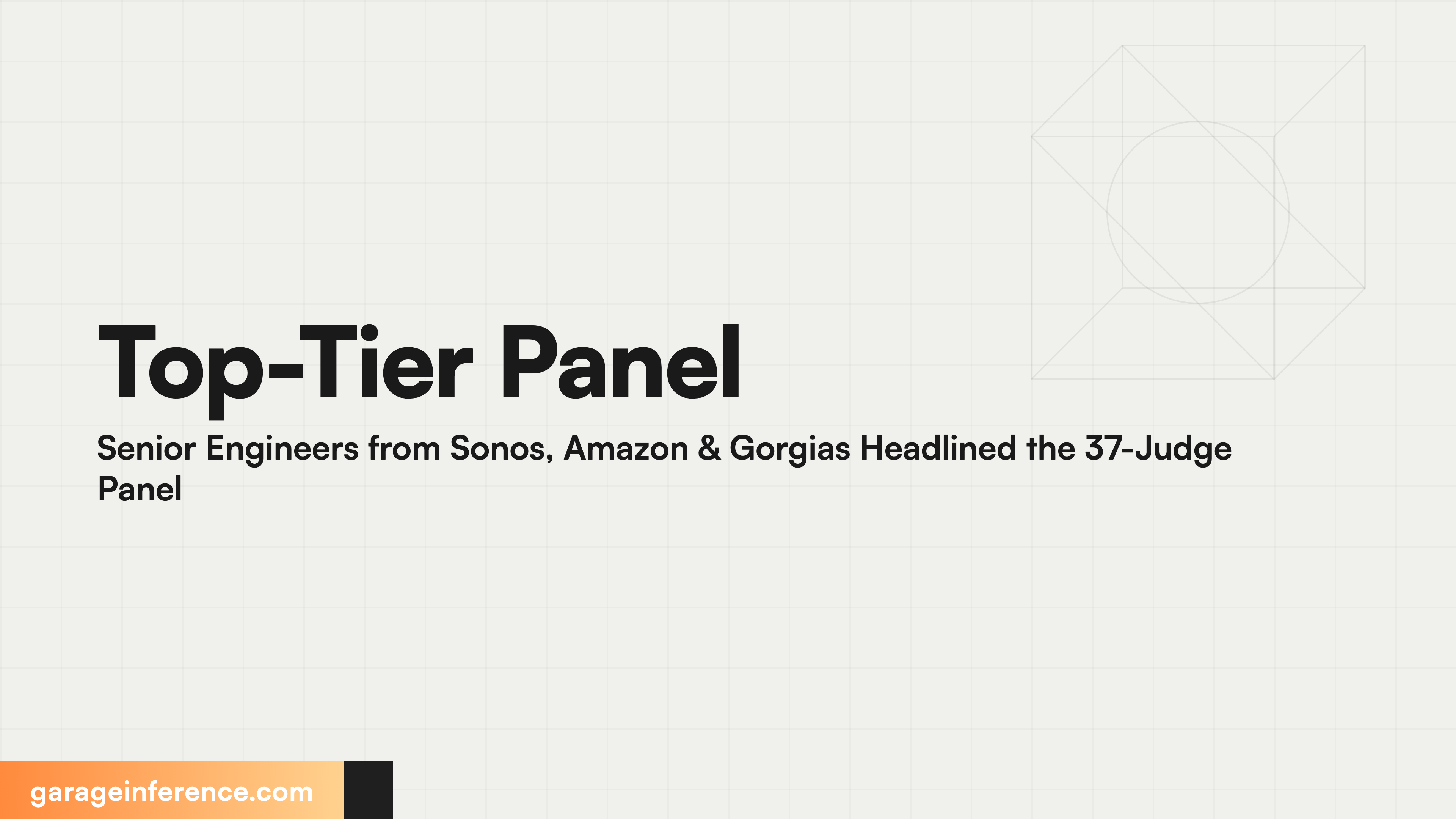 Top-Tier Panel Senior Engineers from Sonos, Amazon & Gorgias Headlined the 37-Judge Panel