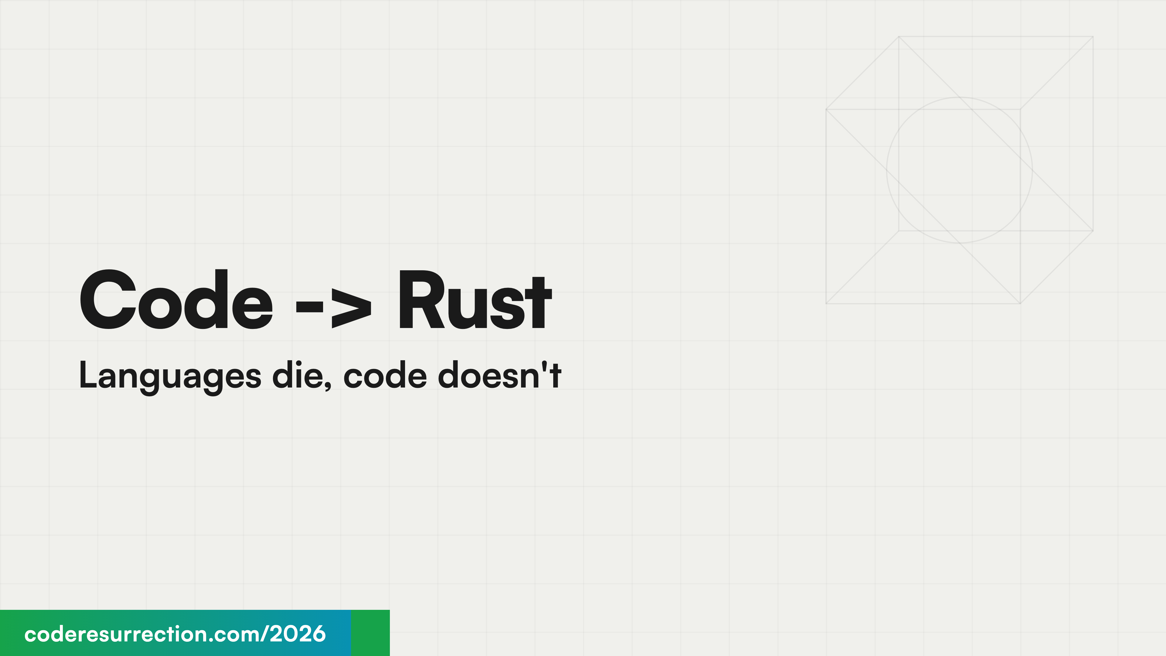 Code -> Rust Languages die, code doesn't