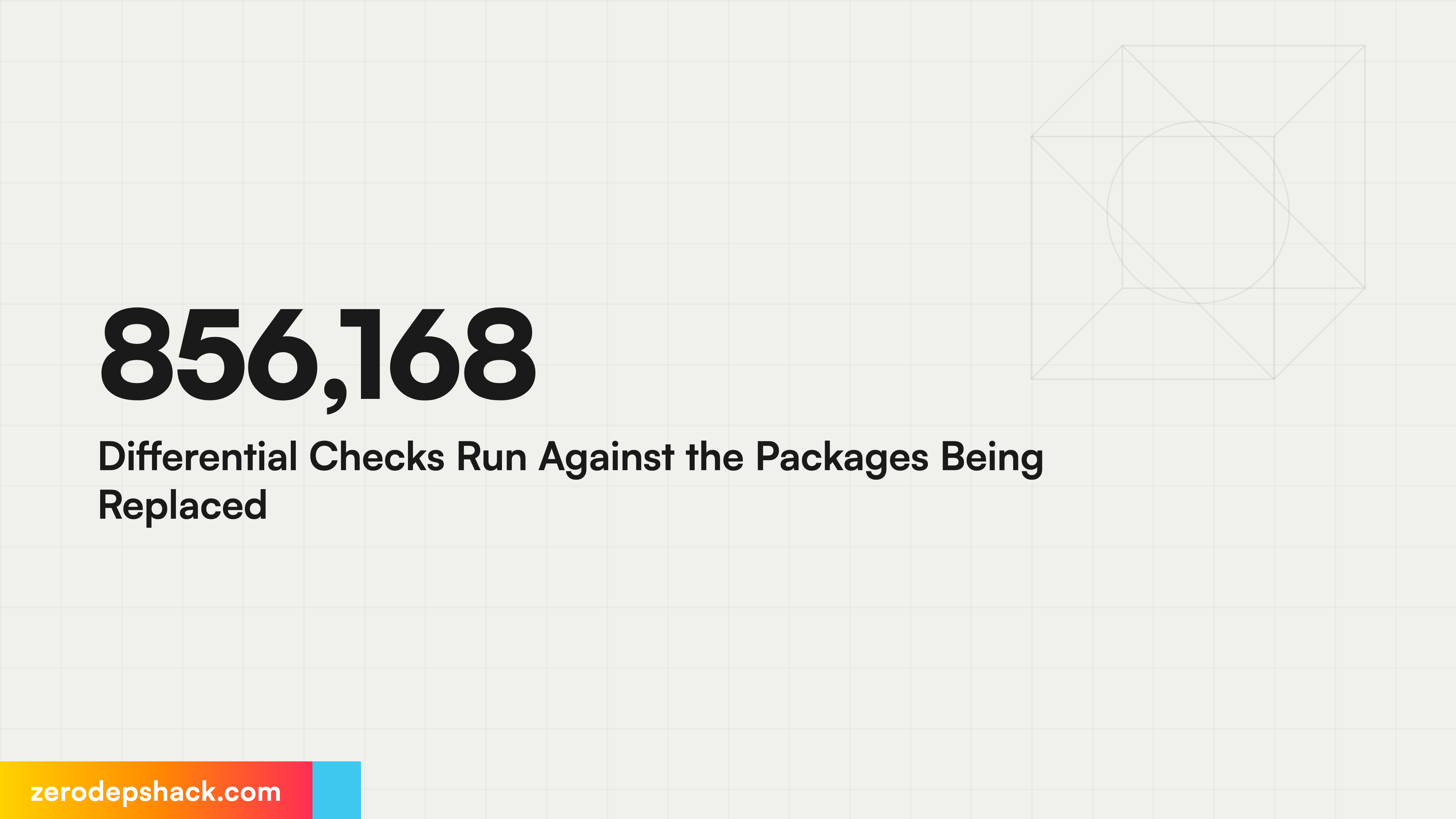 856,168 Differential Checks Run Against the Packages Being Replaced