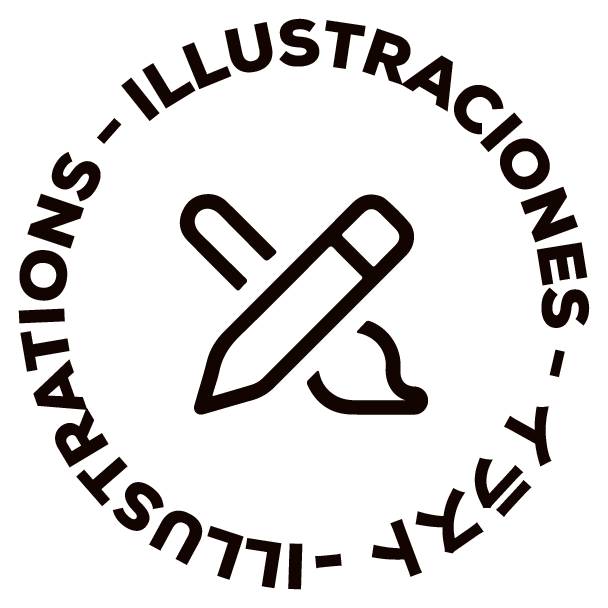 Word mark from illustrations