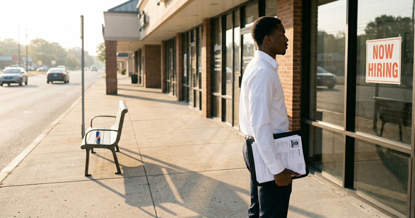 A young researcher in a lab coat and safety glasses reading a precision measurement instrument on a clean laboratory