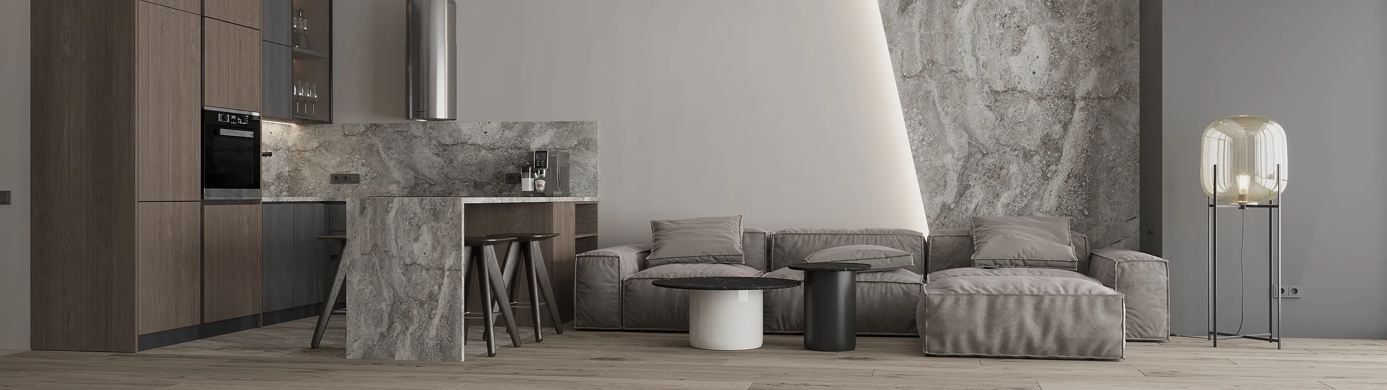 Home renovation project with refreshed finishes and reworked layout