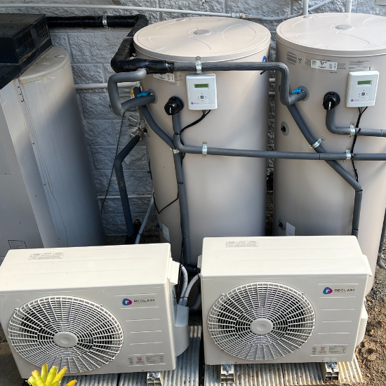 CO2 heat pump hot water and aircon setpoint controls, Mantra Hotel | Austep AU