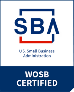 US Small Business – Woman Owned Small Business Certified logo badge