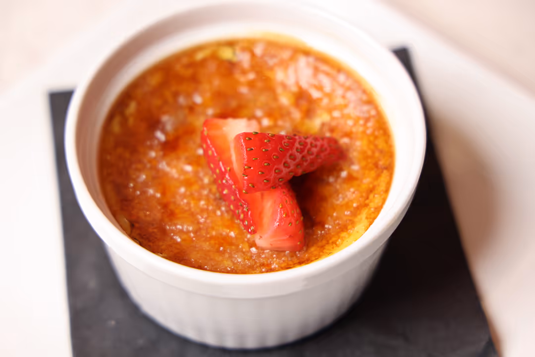 The Creme Brûlée dessert at DG