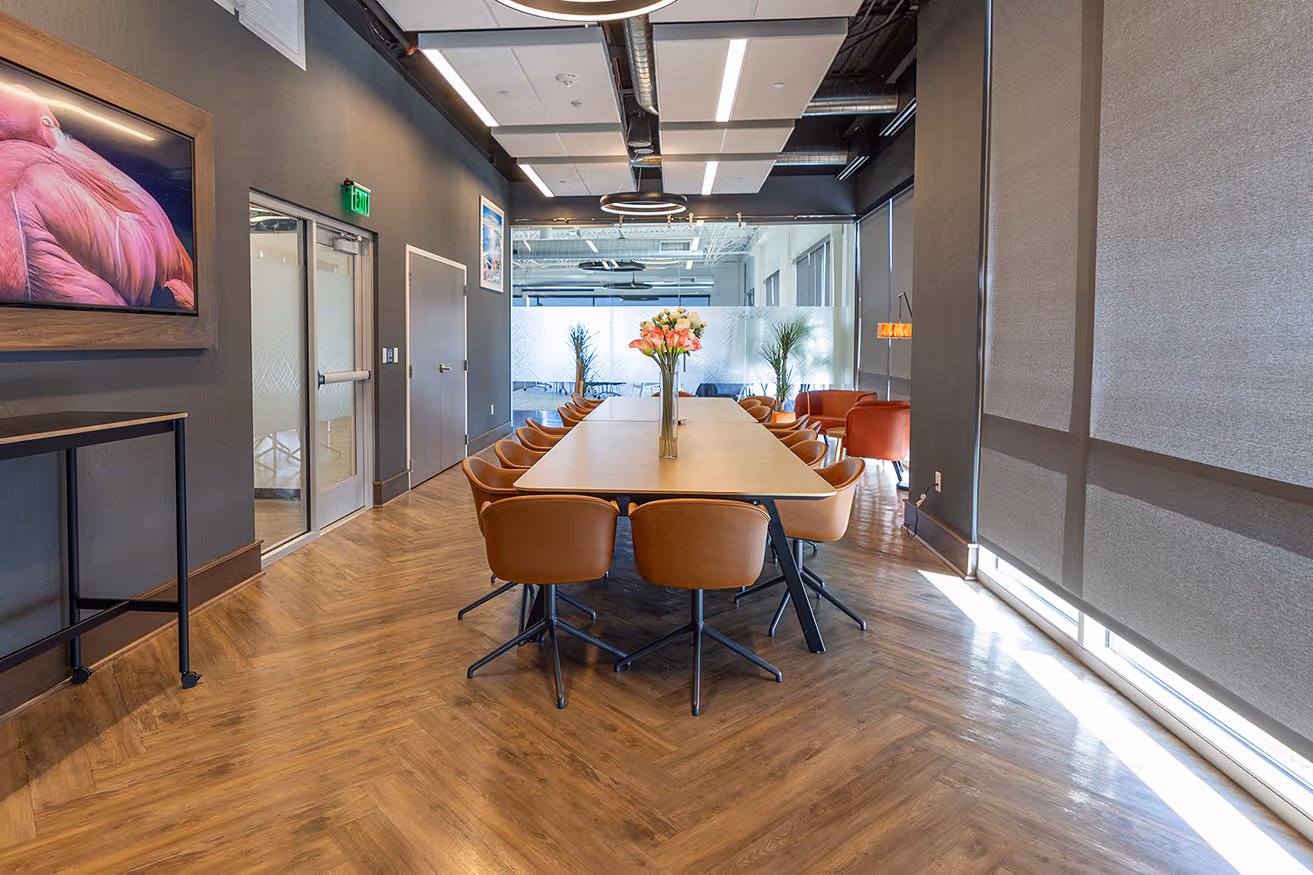 The Boardroom event space at DG