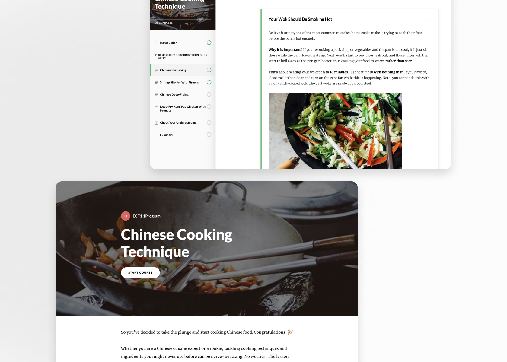 The "Chinese Cooking" project photo