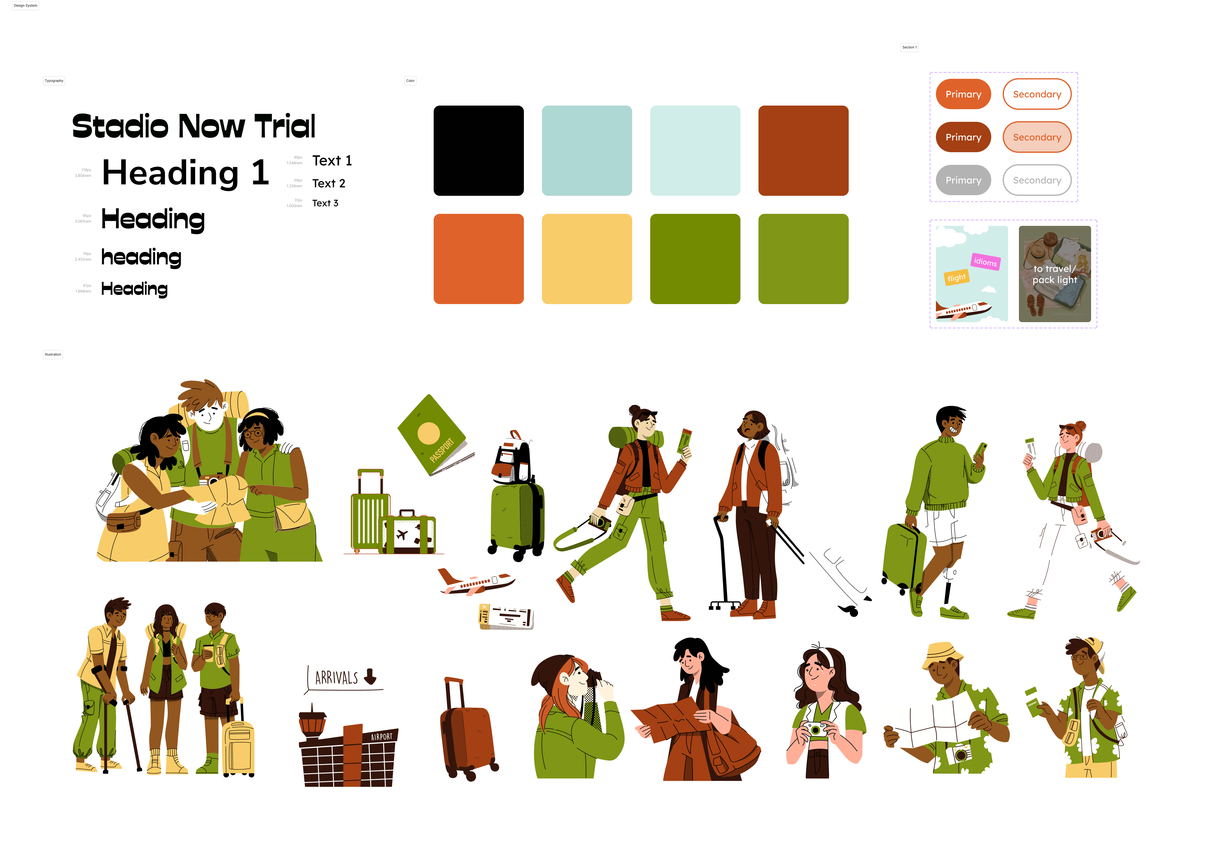 Design system for navigating airport conversations
