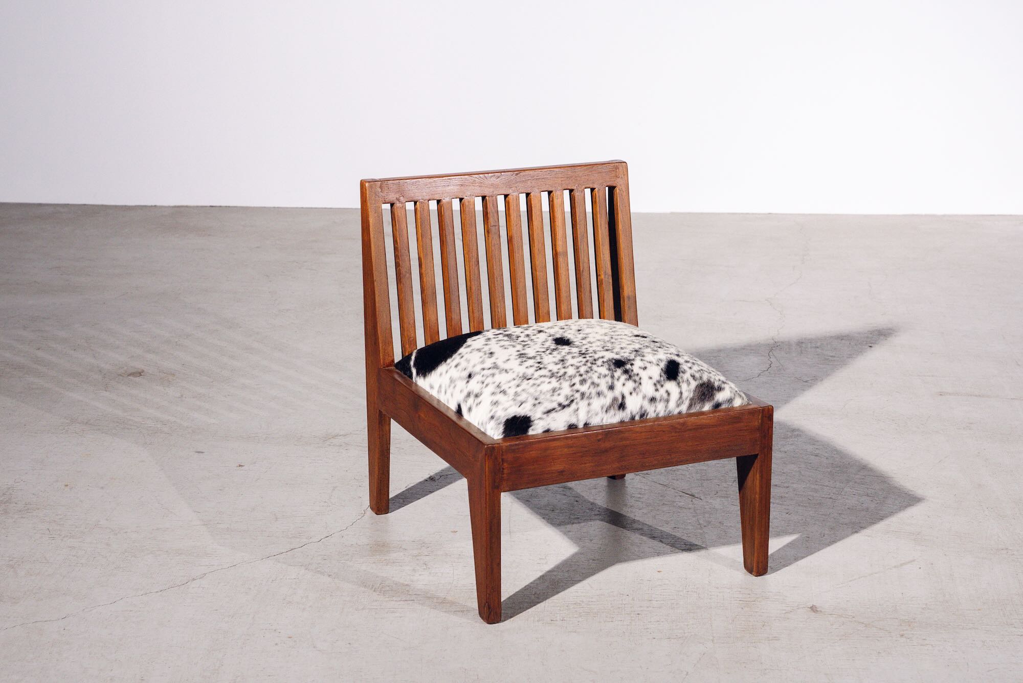 Wood Back Low Chair