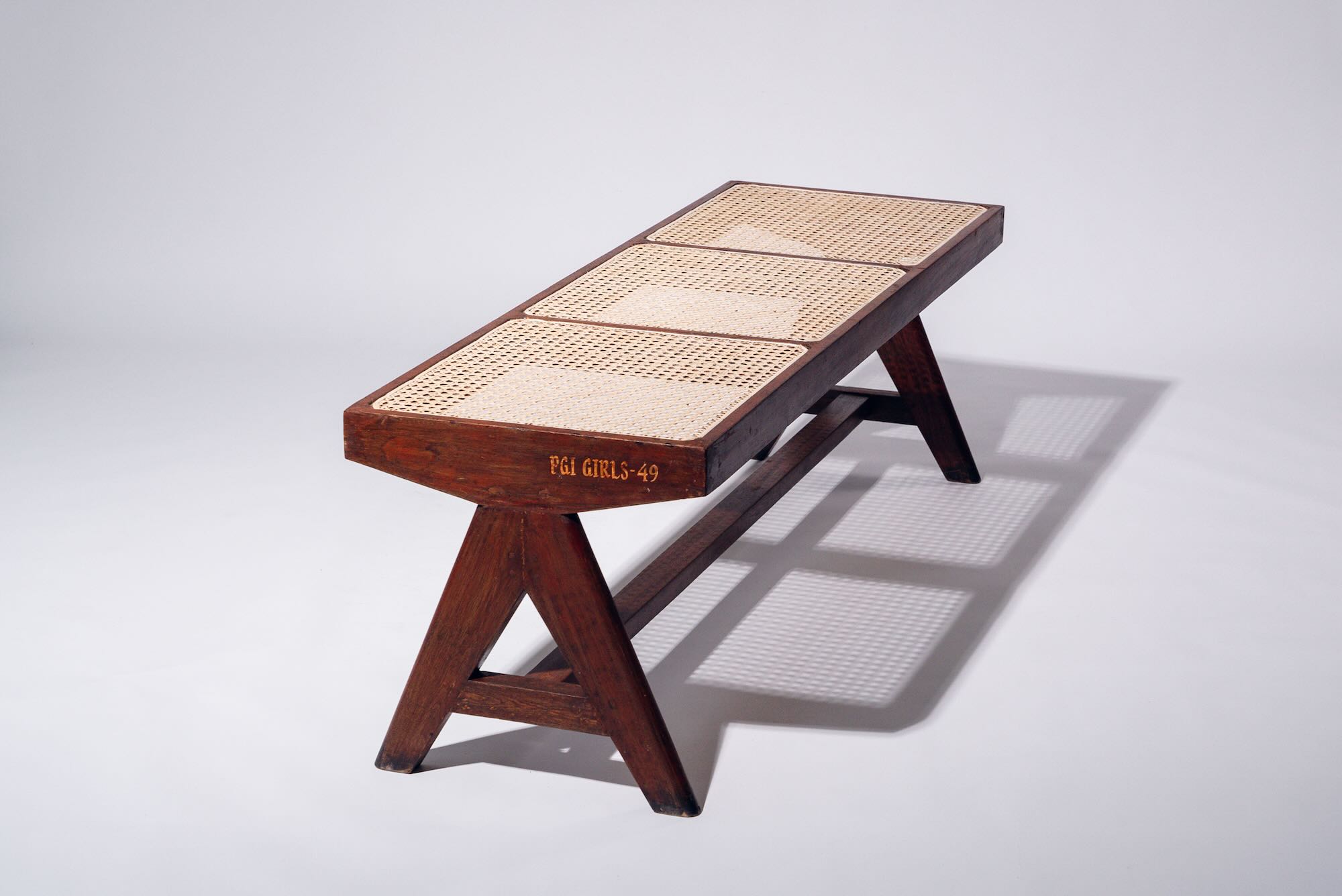 A-leg Rattan Bench