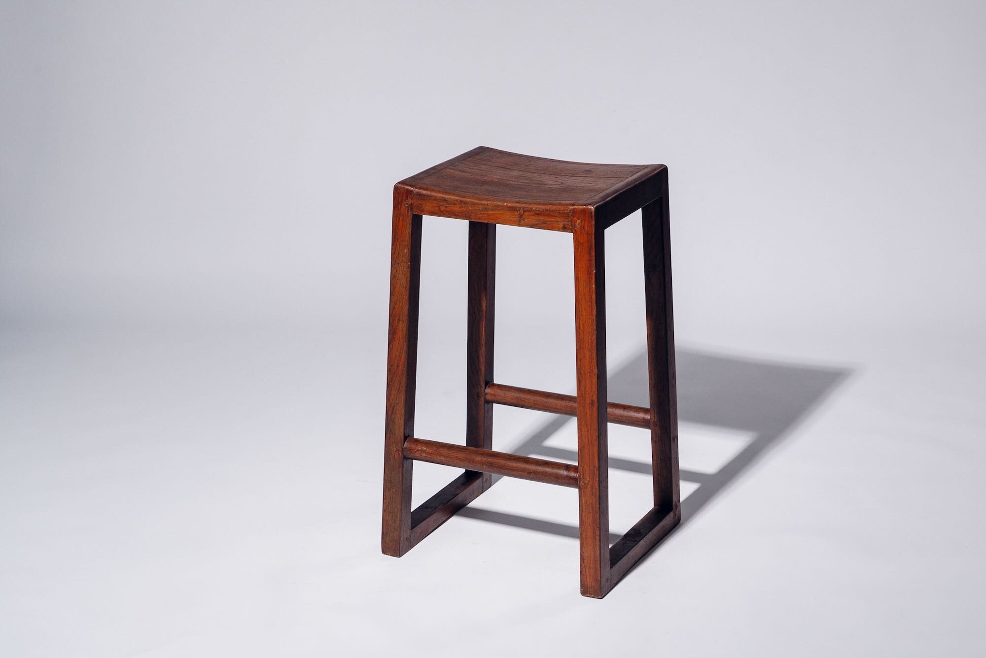 Wood H-leg Stool