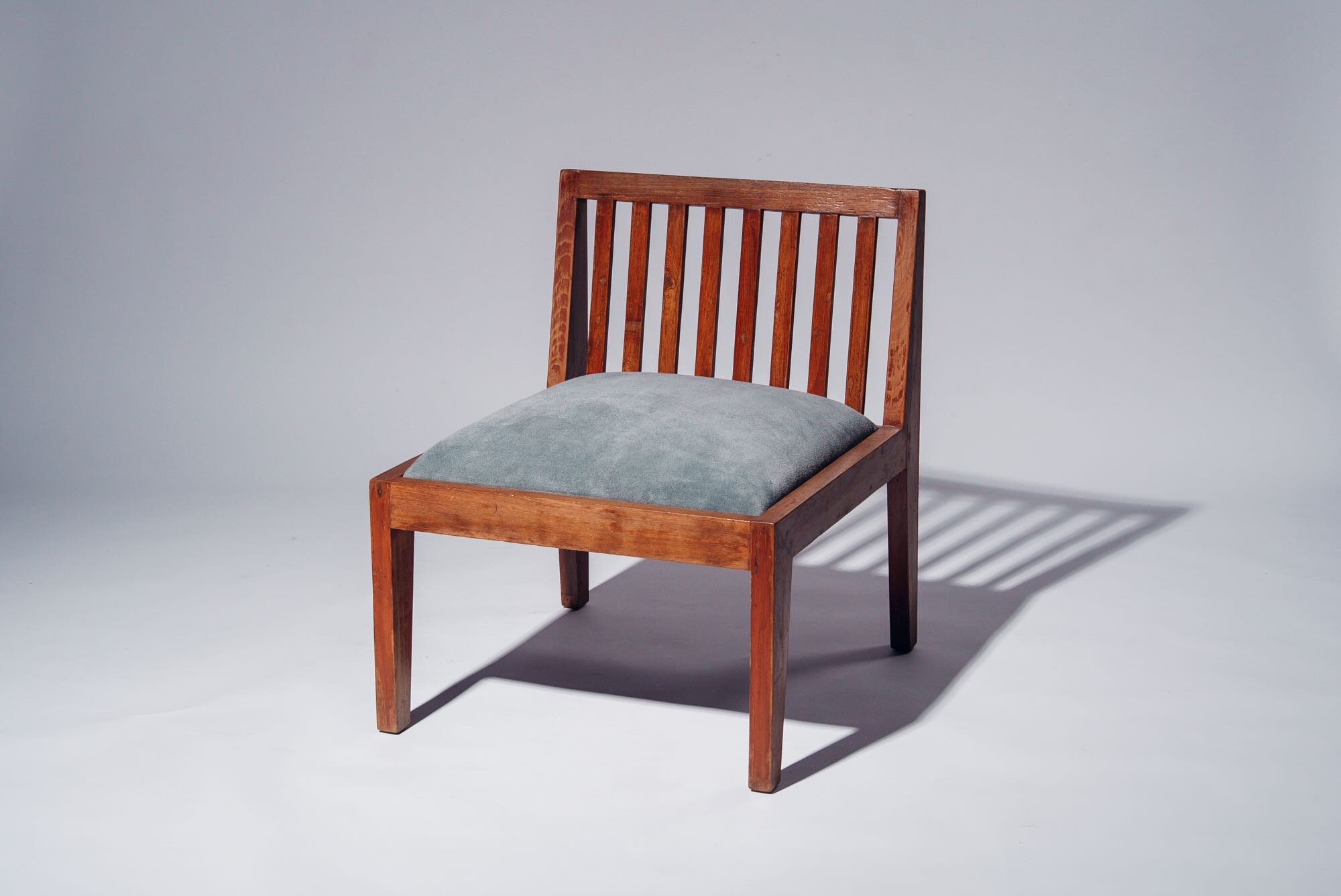 Wood Back Low Chair