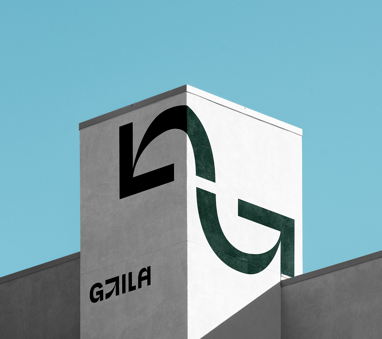 Bygning med pil-elementer fra GtilA profilen