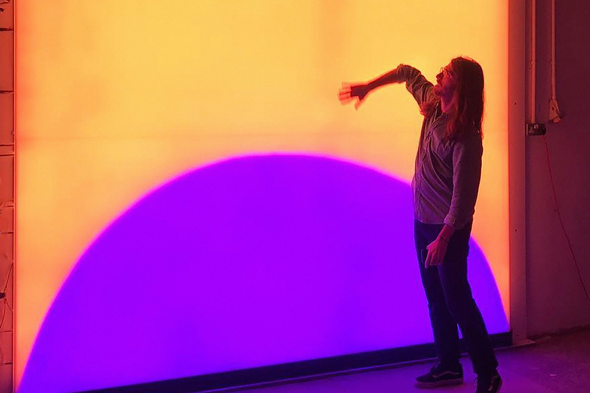 Interactive light show installation.