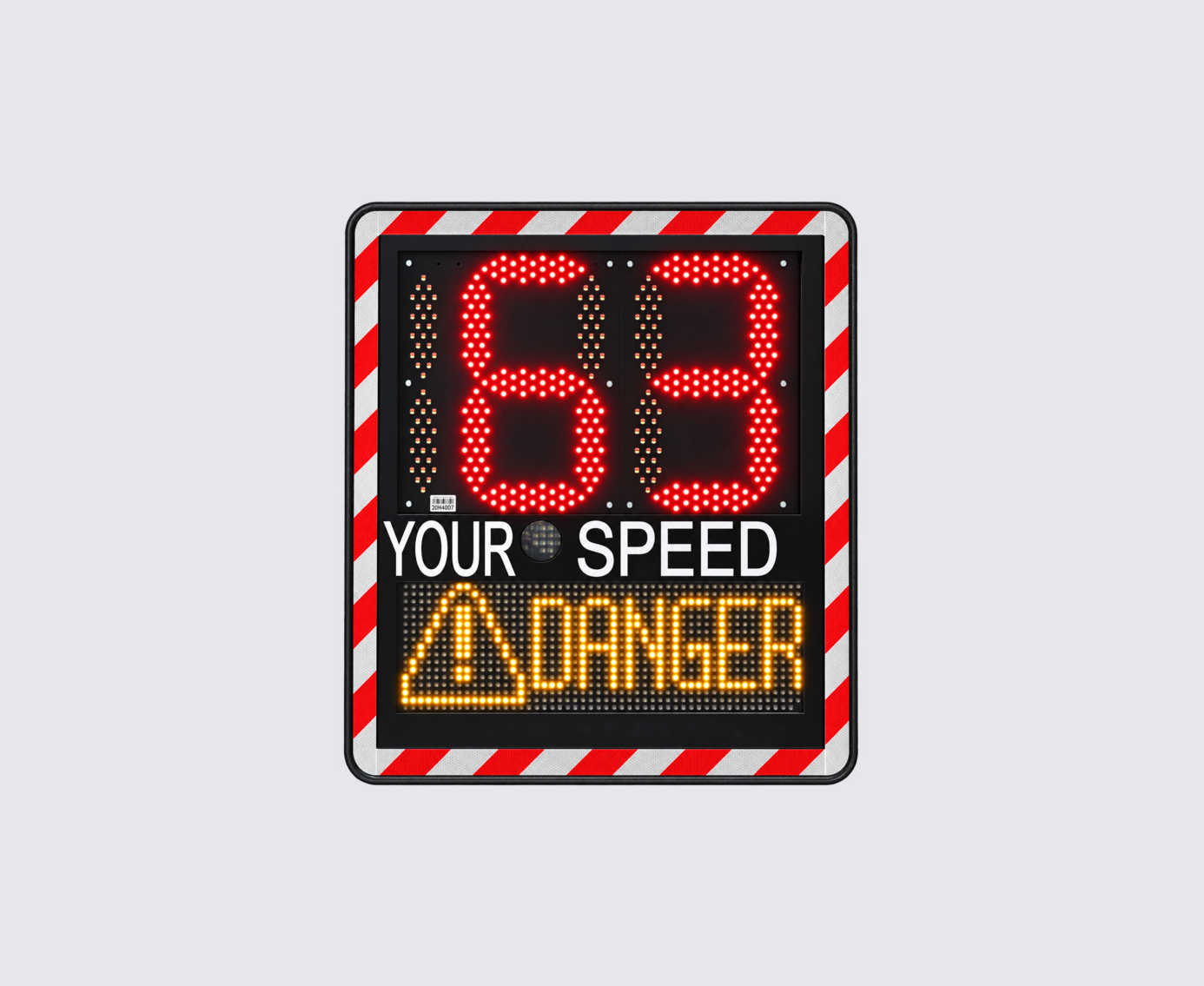 I-SAFE 2 radar speed display sign with text matrix