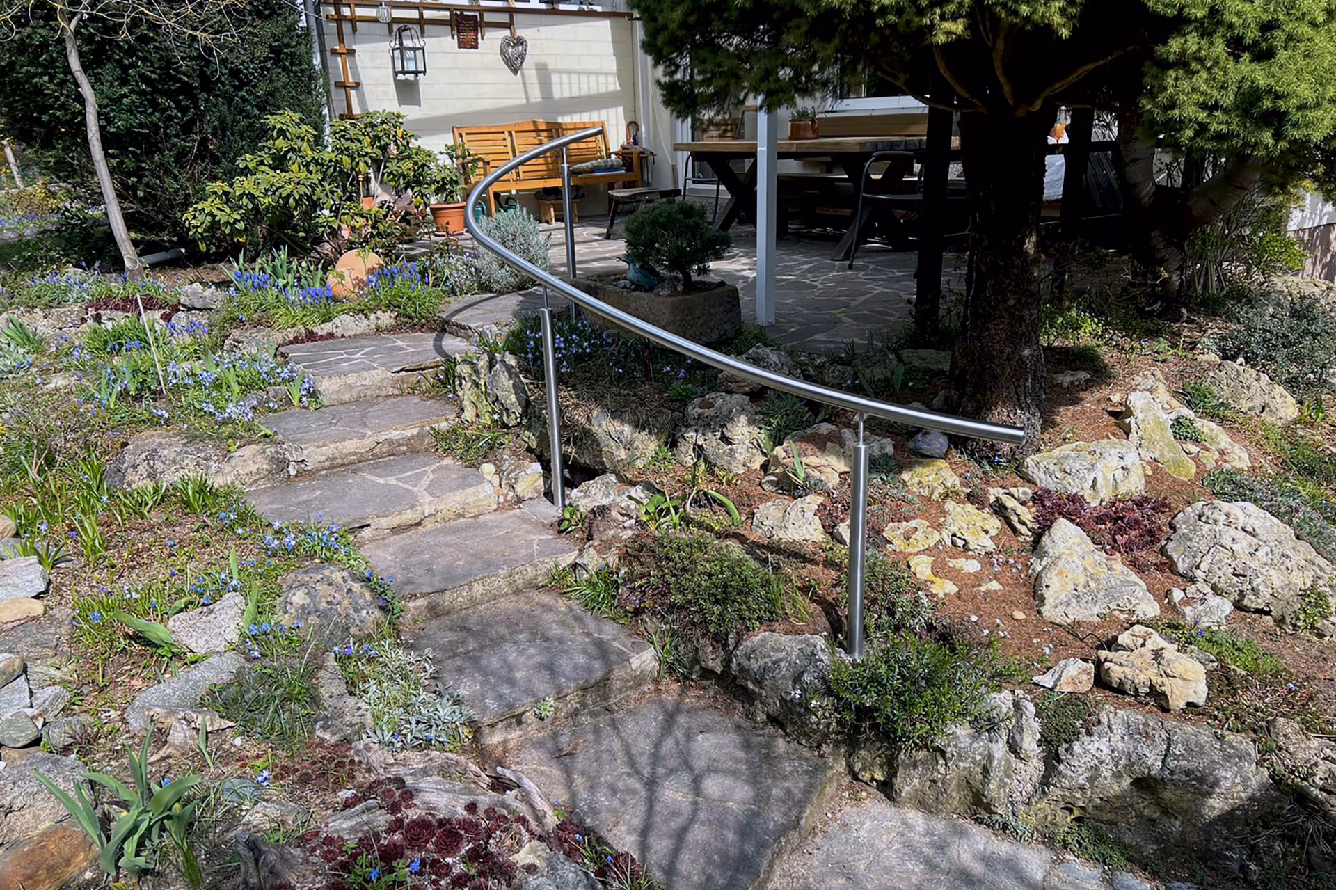 Geländer für einen Kunden der Hans Abraham Metallbau GmbH