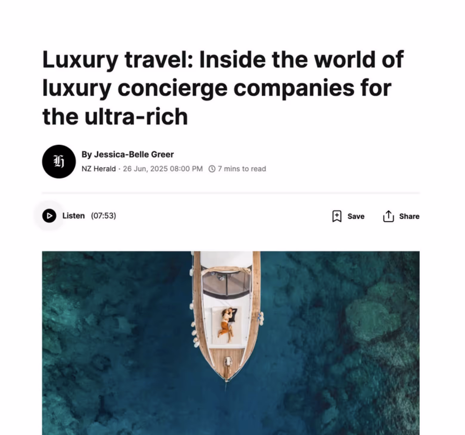 Luxury concierge companies create out-of-this-world experiences for worldly travellers