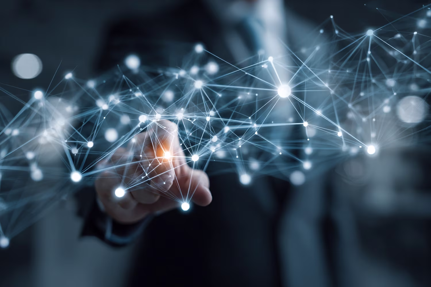 Bright, modern business IT network