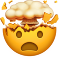 exploding head emoji
