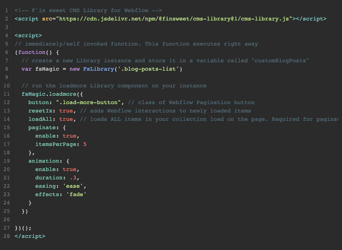 load more code