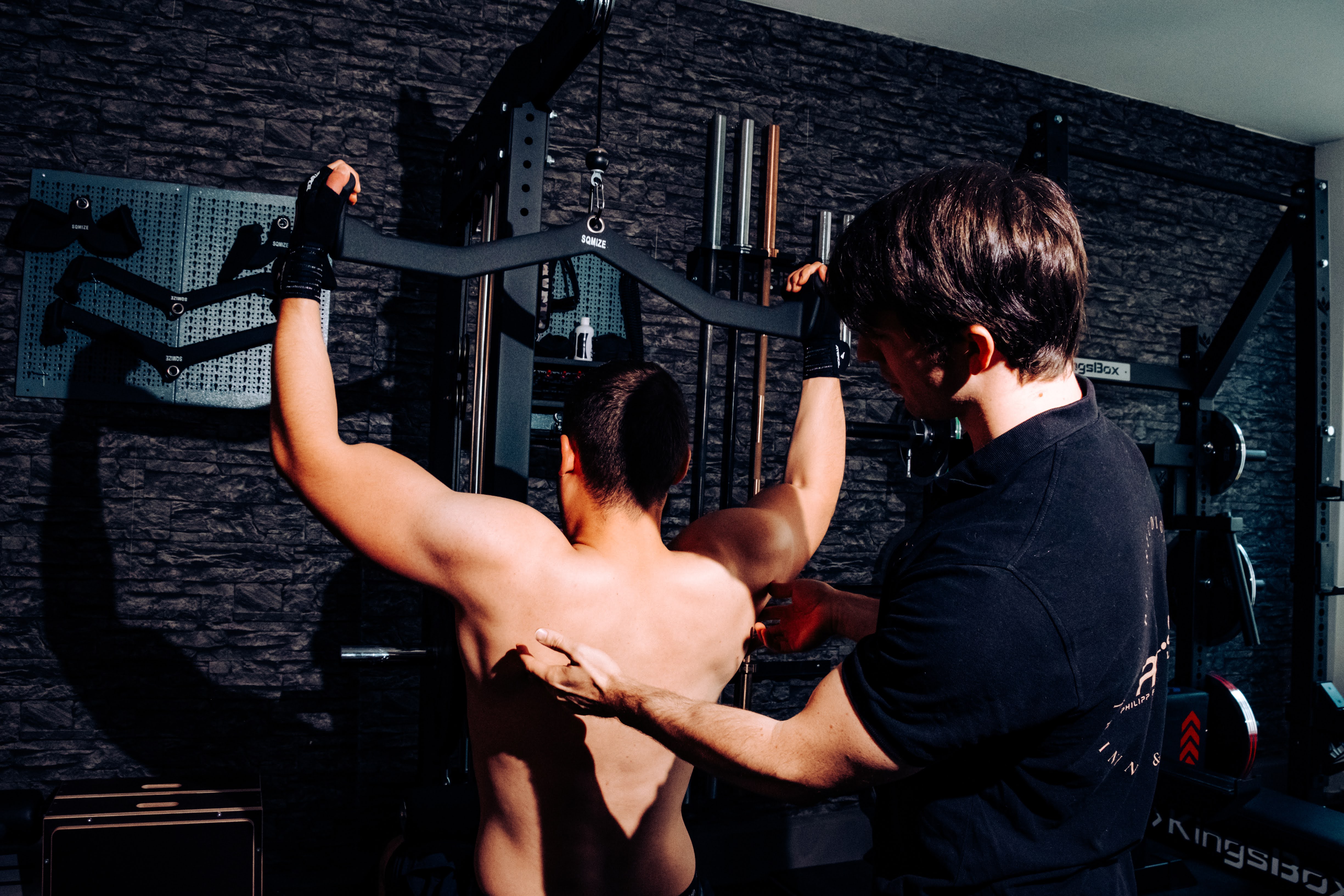 Photo of Philipp training with a client