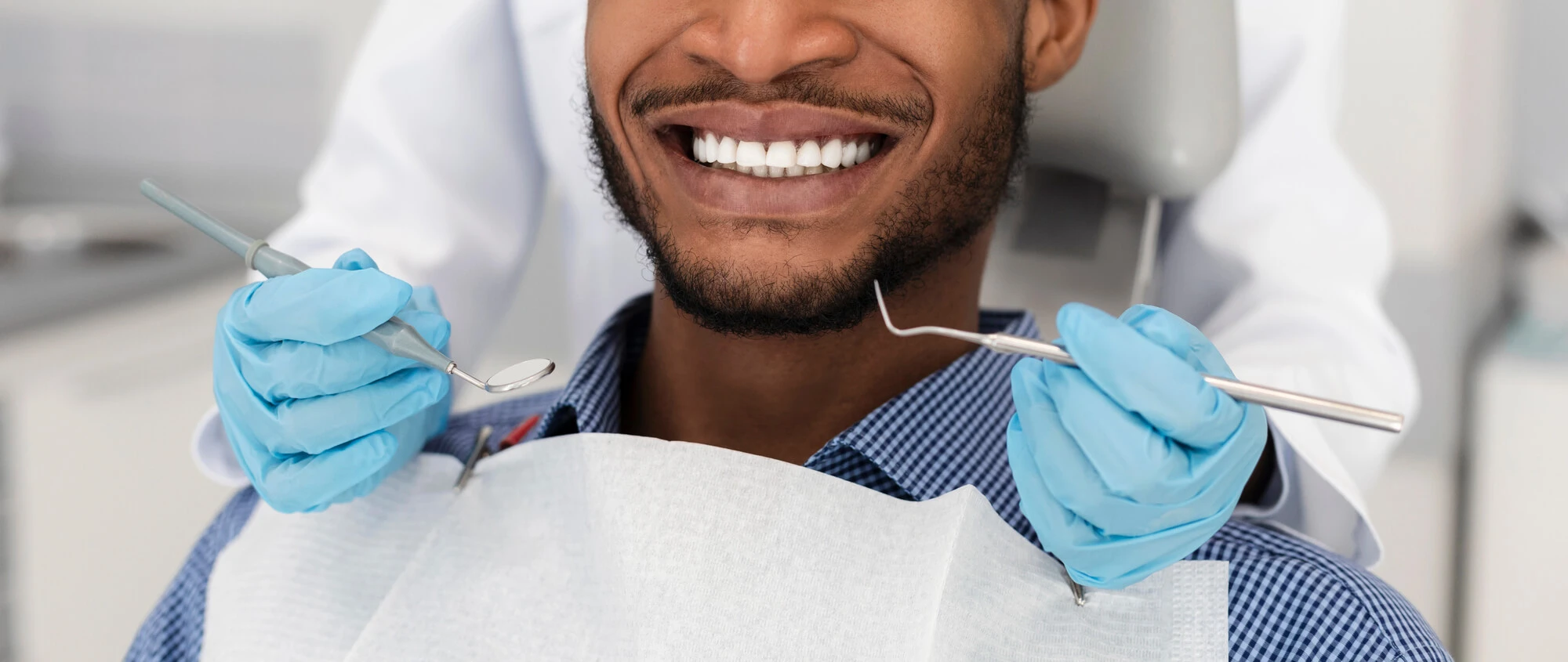 Happy Man After Getting an Implant in Dyckman