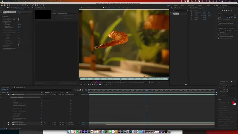 Screen capture of Mocolab EP Mike Greenberg working in After Effects compositing multiple takes together.