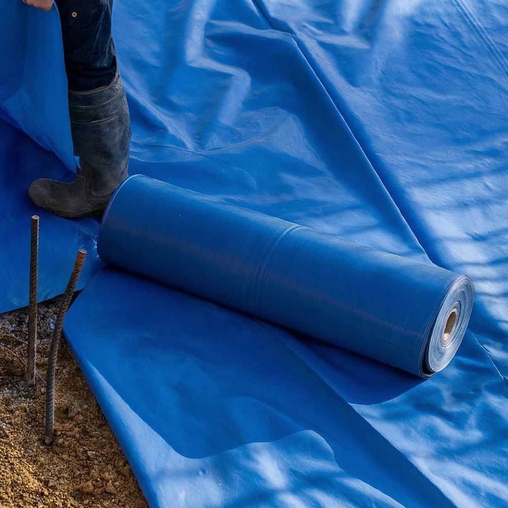 Roll of under slab construction vapour barrier film