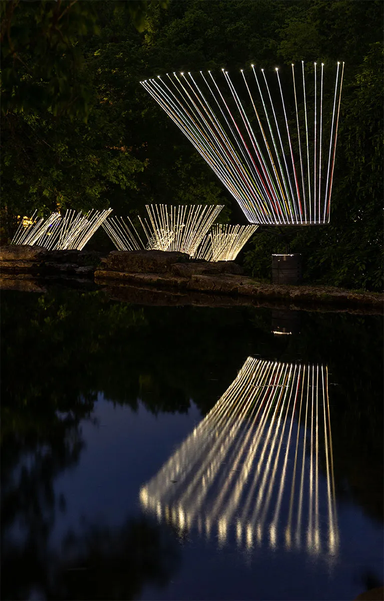 Bruce Munro's Gone Fishing. Photo Serena Munro.