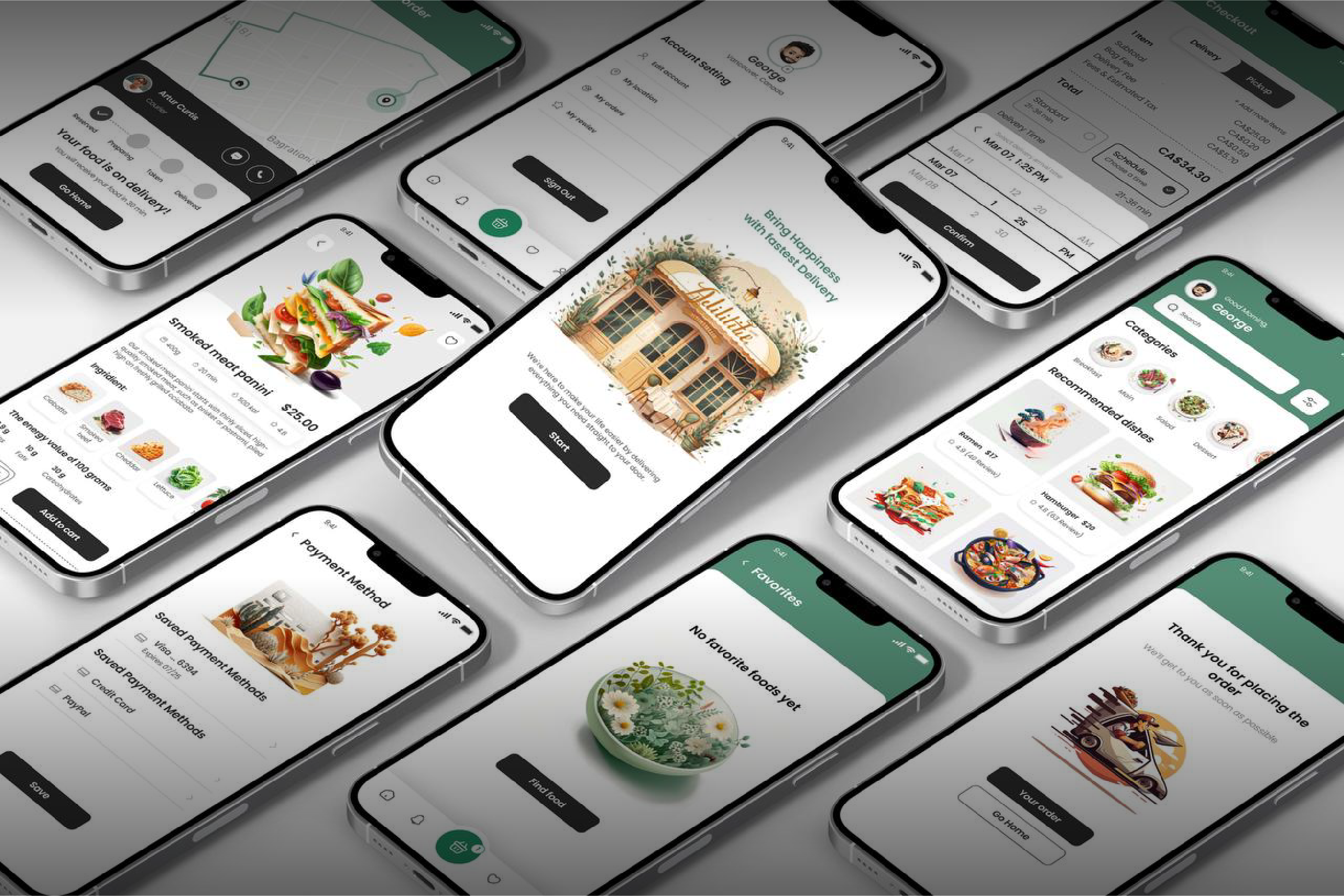 Delivery App Design. Case Study