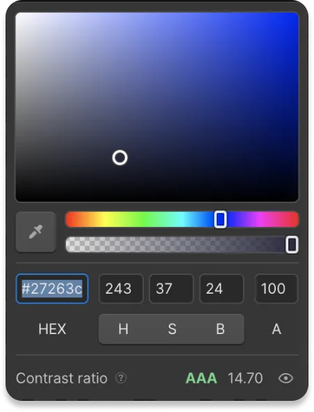 Webflow Color picker
