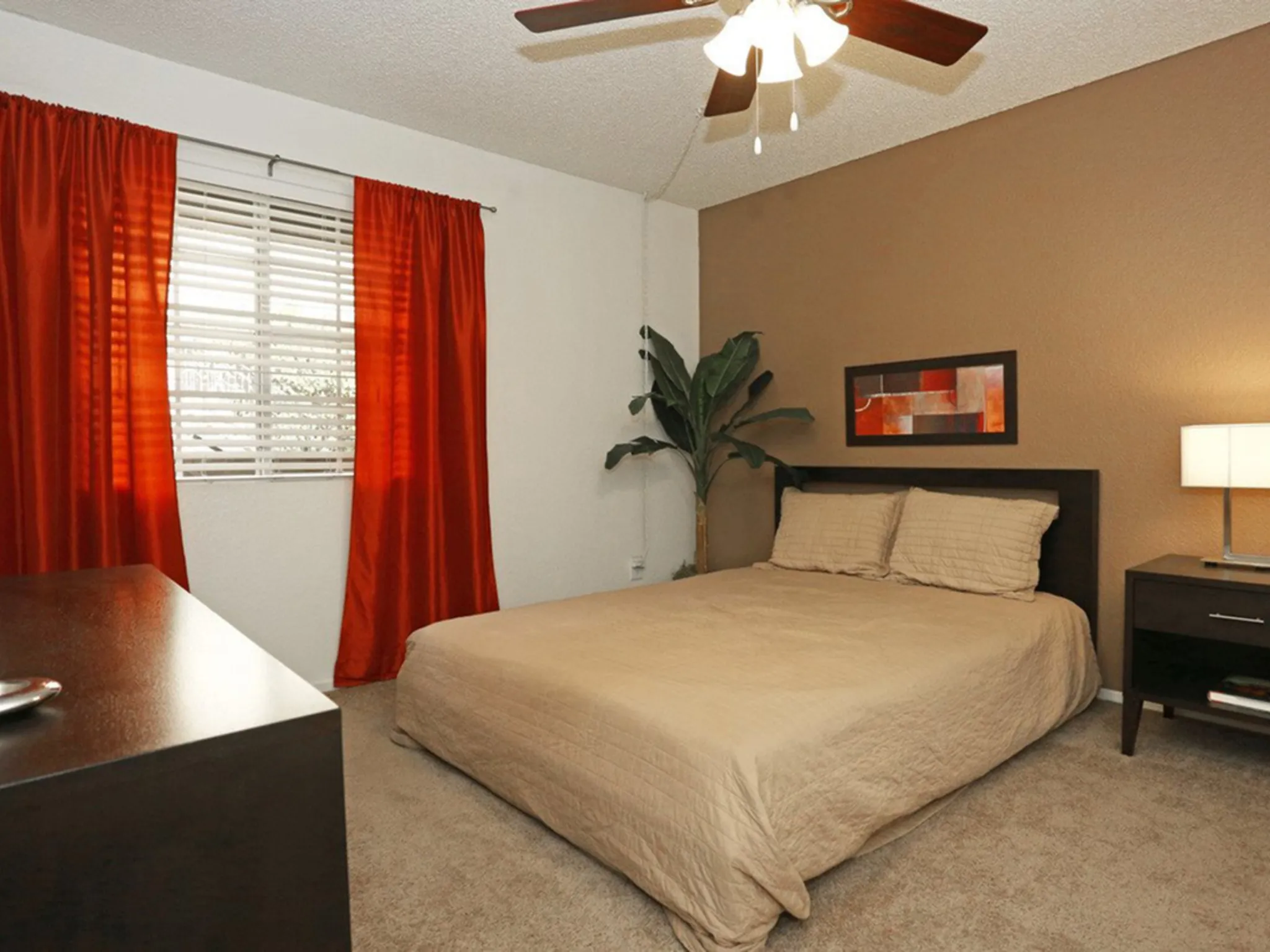 Furnished bedroom shown — representative home at Morgan Park.