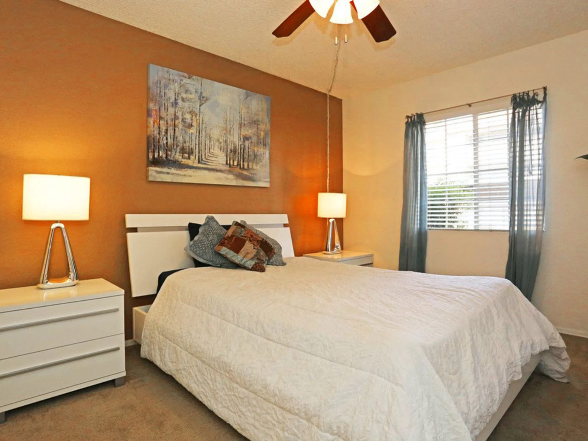Furnished bedroom shown — representative home at Morgan Park.