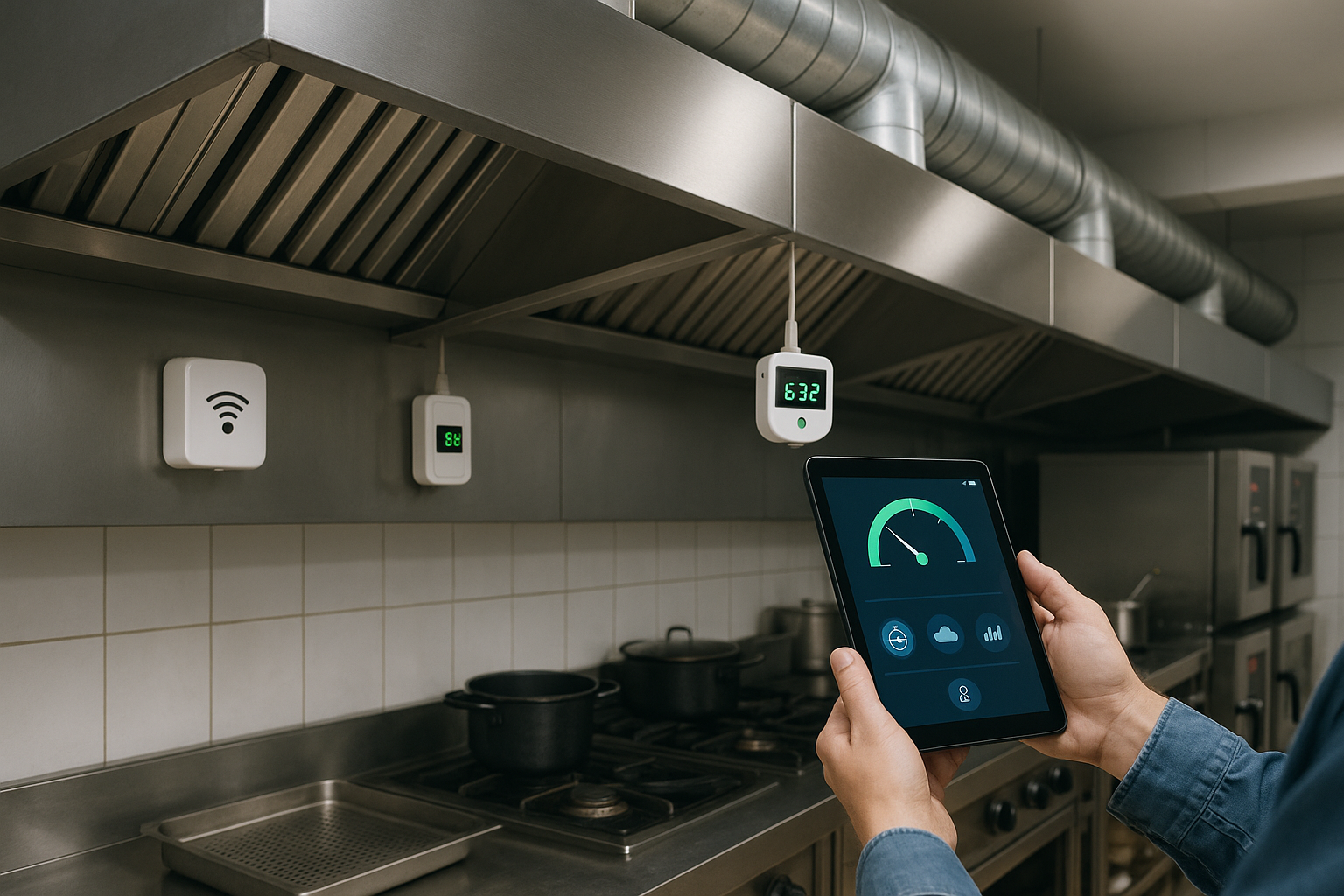 IoT and Smart Sensors for Kitchen Exhaust Management in Industrial Setups