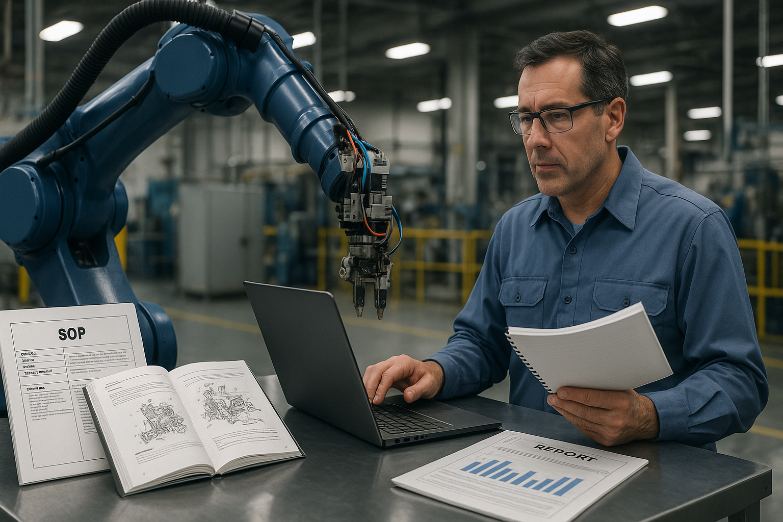 Generative AI for Manufacturing Documentation: SOPs, Manuals, and Reports