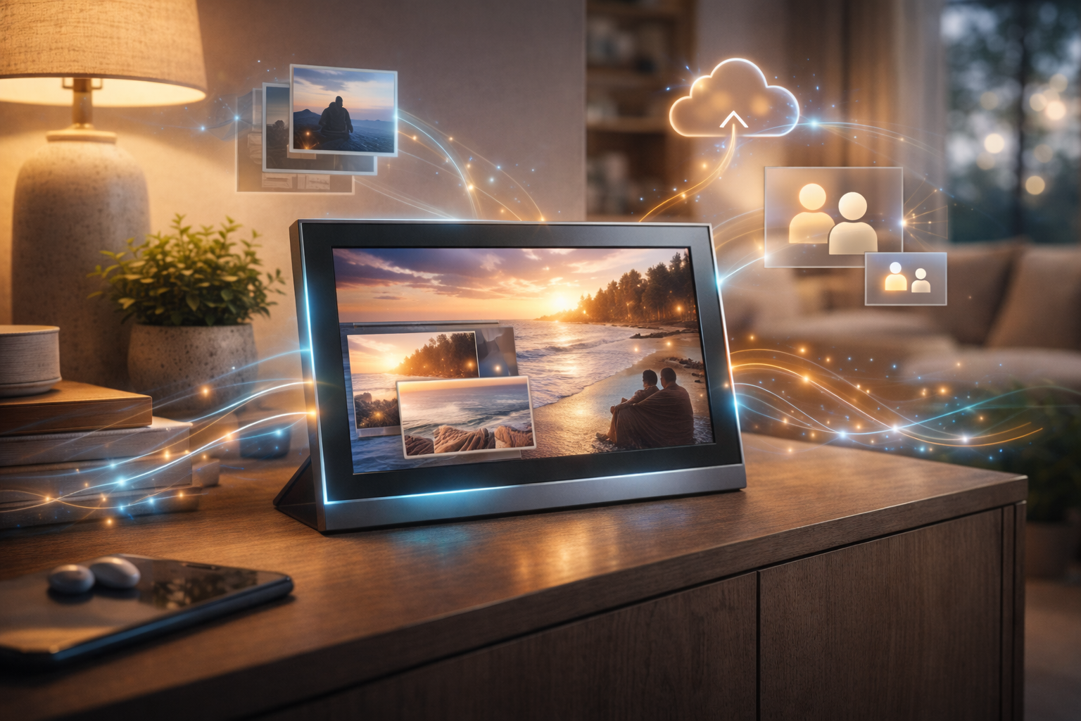 Connected Photo-Frame Companion Mobile + IoT System